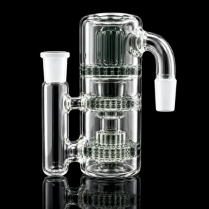 14mm 90° male AshCatcher with Trees with Honeycomb Smoke