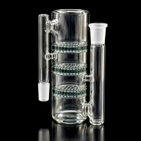 14 male 90 Ash Catcher with Triple Honeycomb Smoke