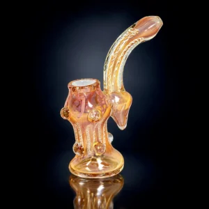 GOLD FUMED HEAVY MARBLE BUBBLER