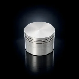 2.25" 4 Part Silver Aluminum Grinder 6 Pc Display
