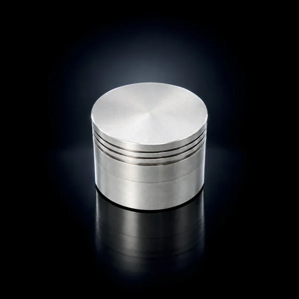 2.25" 4 Part Silver Aluminum Grinder 6 Pc Display