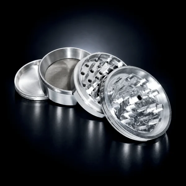 3" 4 Part Grinder Silver