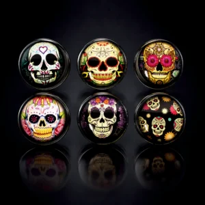 2" 3 part zinc sKULL Grinder