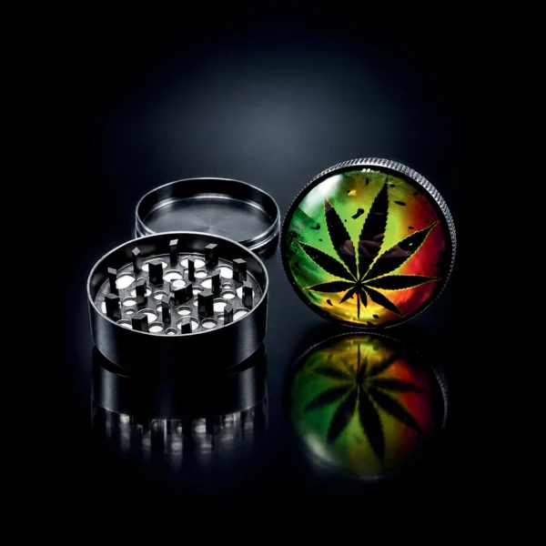 2" 3 PART TIE DYE LEAF GRINDER