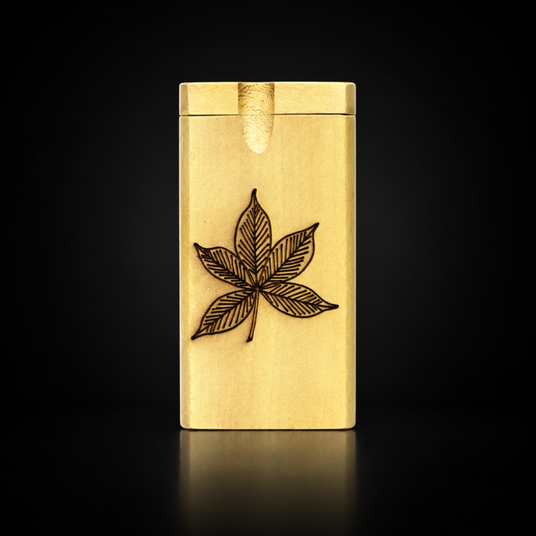 4" Buckeye Leaf Dugout with Bat
