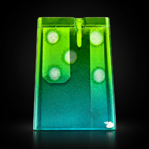 Mixed Design 3" Acrylic Dugout with Bat