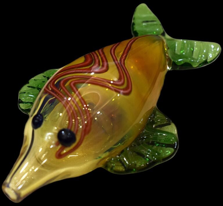 Dolphin Fish Silver Fumed Pipe