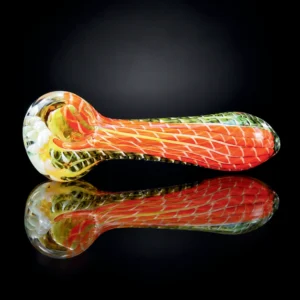 HONEY CO0MB GOLD FUMED PIPE 5" 3 ASST