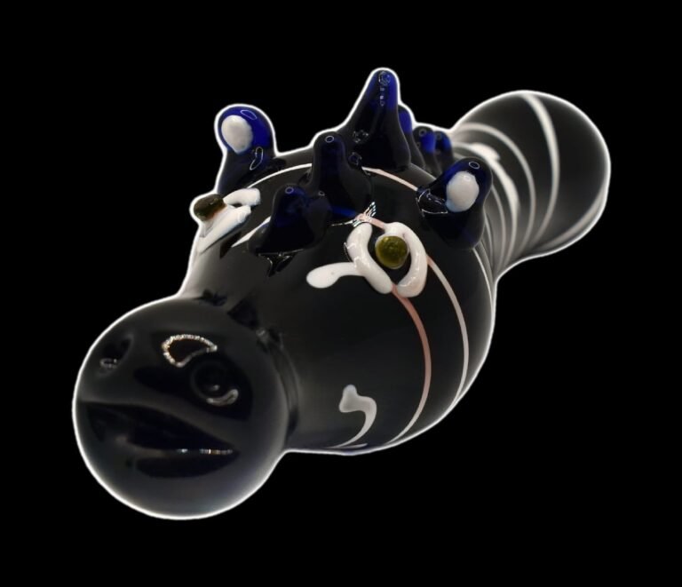 5" Zebra Pipe Black White Colortube: SKU C0586