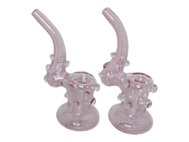 6" Bubbler Heavy Pink Colortube with Ball
