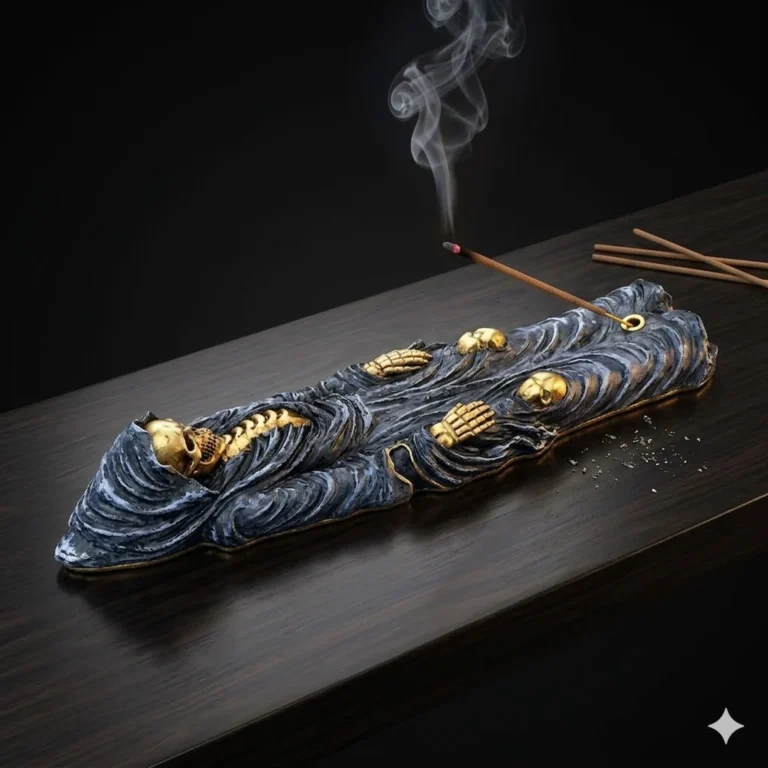 Incense Burner - Polyresin - Sled - Reaper