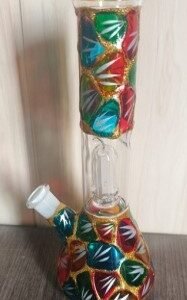 8" Beaker w/ Perk Artisan Design