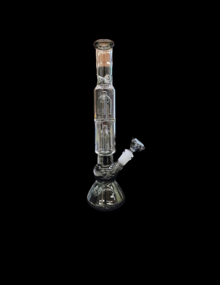 14.5" Smoke Water Pipe with Double Perk