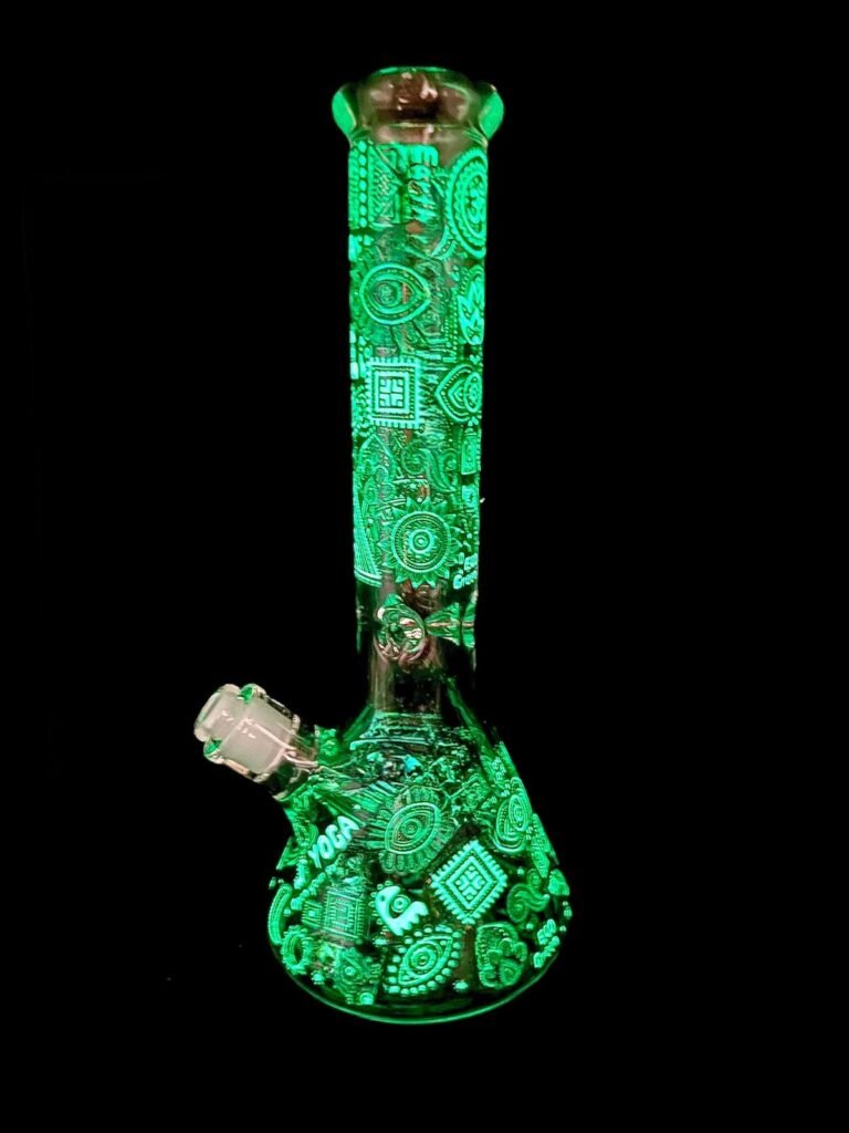 Water Pipe Glow in Dark 14"