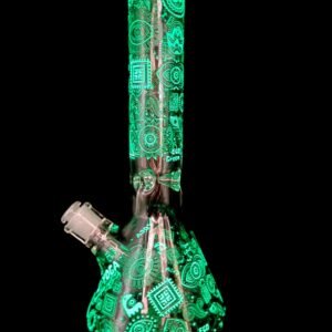 Water Pipe Glow in Dark 14"