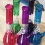 Water Pipe 12" Double Perk Asst Colors