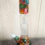 Water Pipe 12 Inch Double Perk Fancy