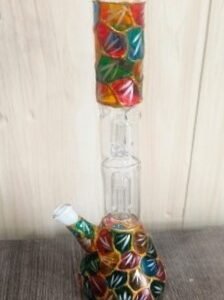 Water Pipe 12 Inch Double Perk Fancy