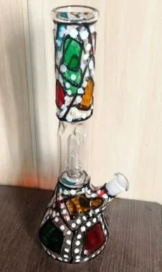 Water Pipe 10" Single Perk