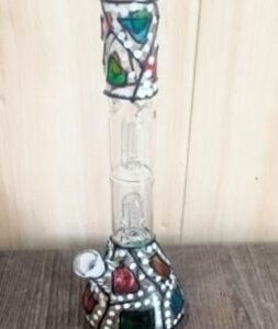 Water Pipe 12 Inch Double Perk Fancy