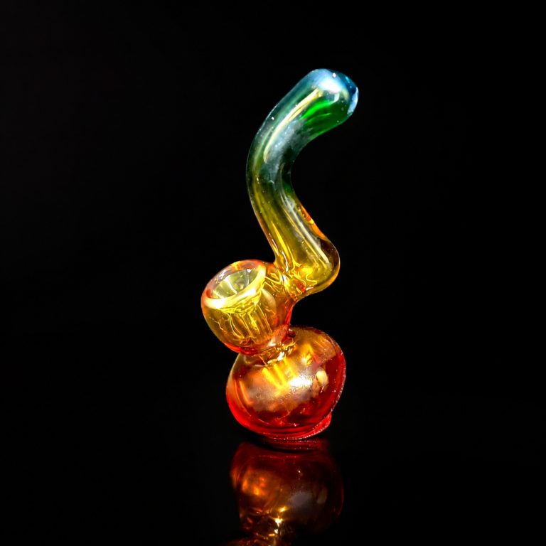 Glass Bubbler 4" Rasta