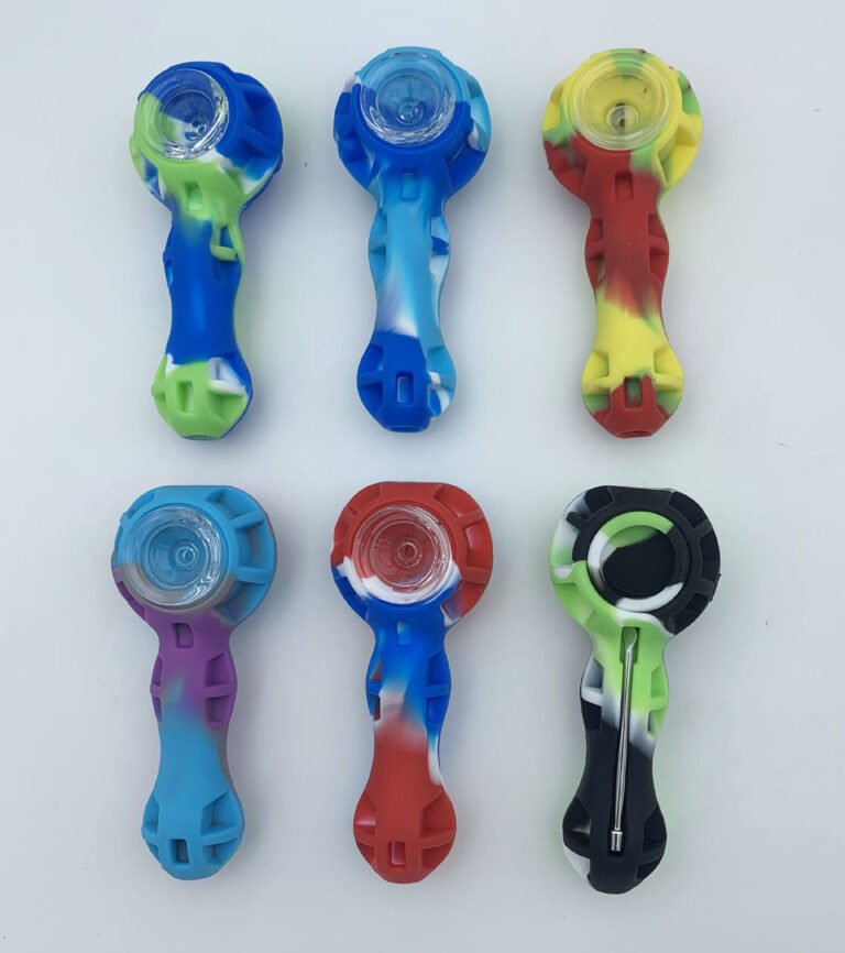 Silicone Hand Pipe with Dab Stick
