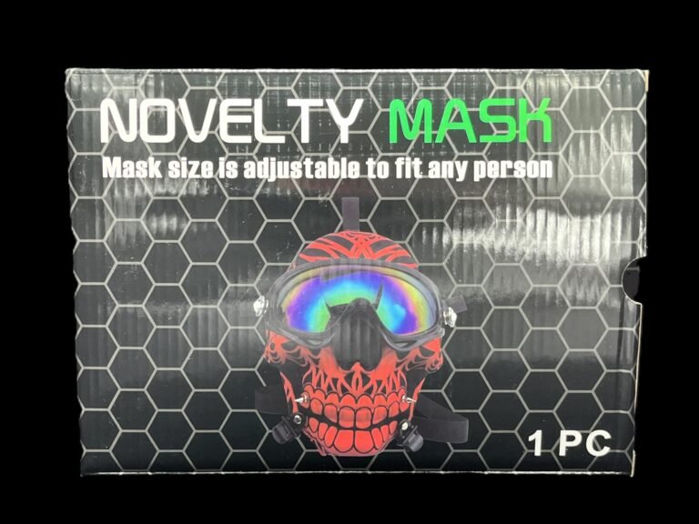 Gas Mask Fire Skull with Shades
