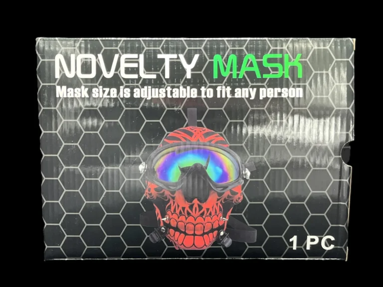 Gas Mask Fire Skull with Shades