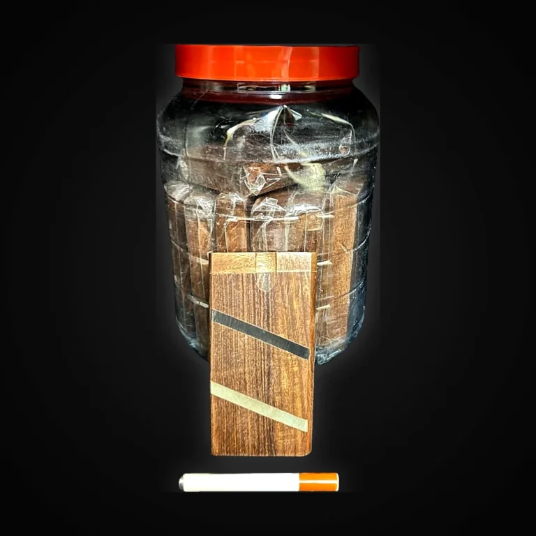4" Wood Dug Out in Jars 12ct