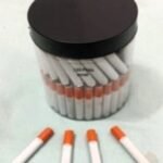 Jar of 2 Inch Metal Cigs 90 pcs w/straight tip