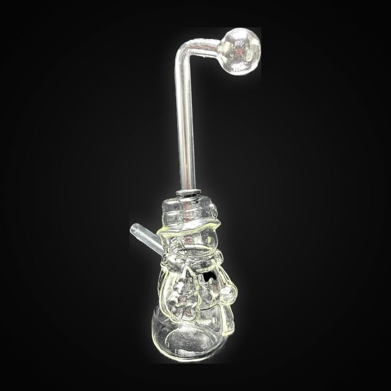 Oil Burner Snowman Shape 6" Clear