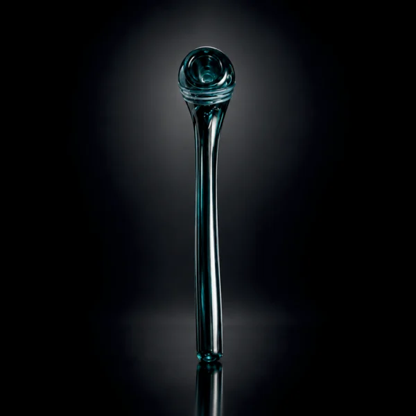 Glass Hand Pipe - 11in - Gandalf Style - Colored Tube - Assorted Colors