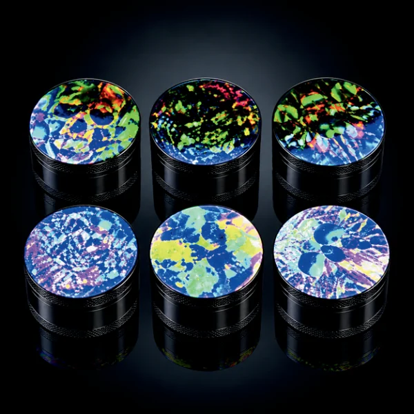 GRINDER GLOW IN DARK 63 MM 4 PARTS ASST