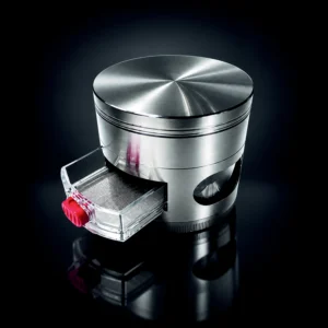 GRINDER WITH WINDOW 75 MM BLACK/CHROME/COPPER