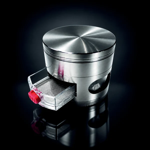 GRINDER WITH WINDOW 75 MM BLACK/CHROME/COPPER