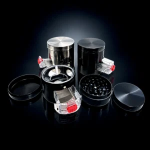 63mm Grinder with Window | 4-Part Design | Black, Copper, Chrome
