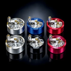 63mm 4-Part Grinder with Crank Handle | 6-Piece Display