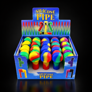 3" Silicone Hand Pipe 20 pc Display