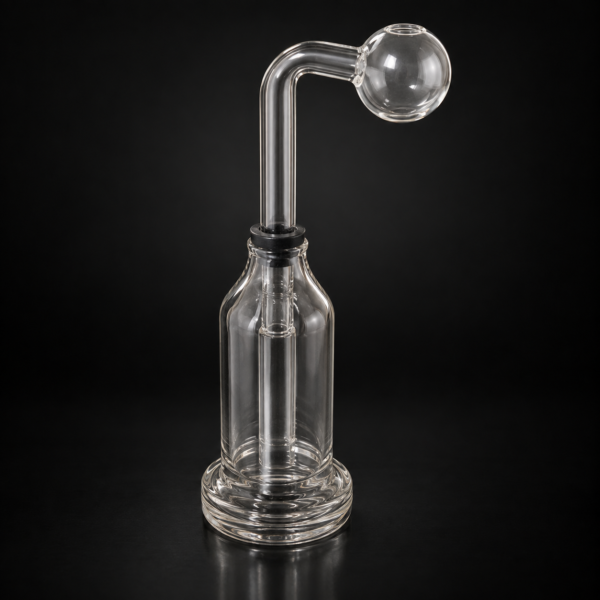OIL Burner 6" Clear Bottle Shape