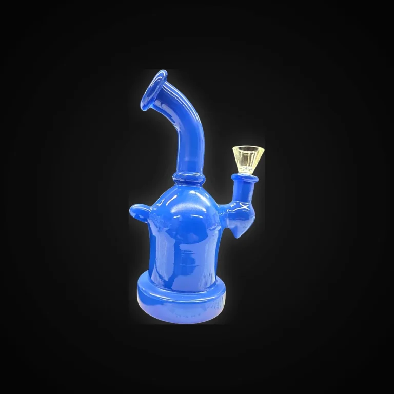Solid color Bent Neck waterpipe 7"