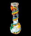 3D 12" WATERPIPE THICK RAINBOW SPIRALS