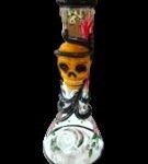 3D Water Pipe 12" Skull