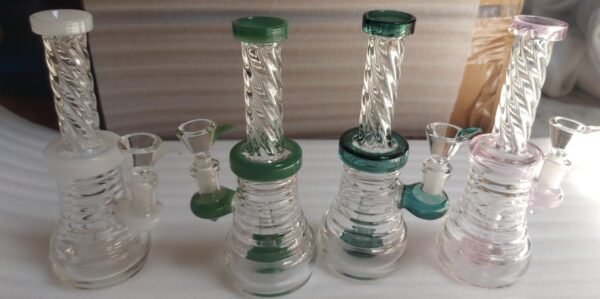 Water pipes 8" cut Glass asst