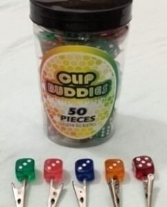 Jar with Roach Clips Dice 50pcs