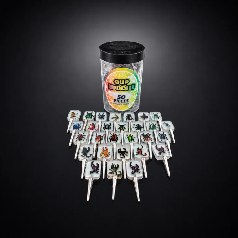 Jar of Roach Clip Acrylic Bugs asst 50 in Jar