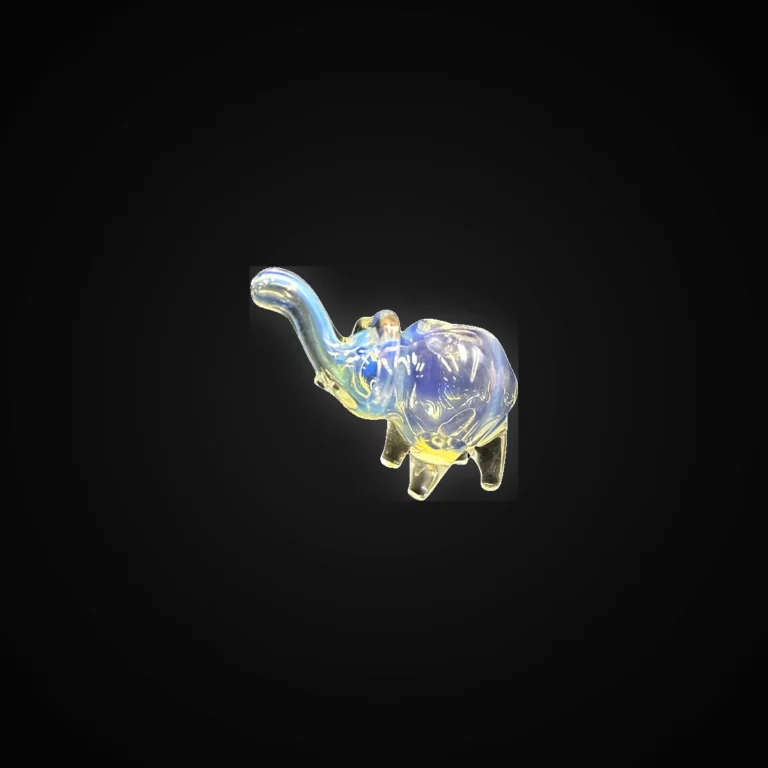 Silver Fumed Mini elephant
