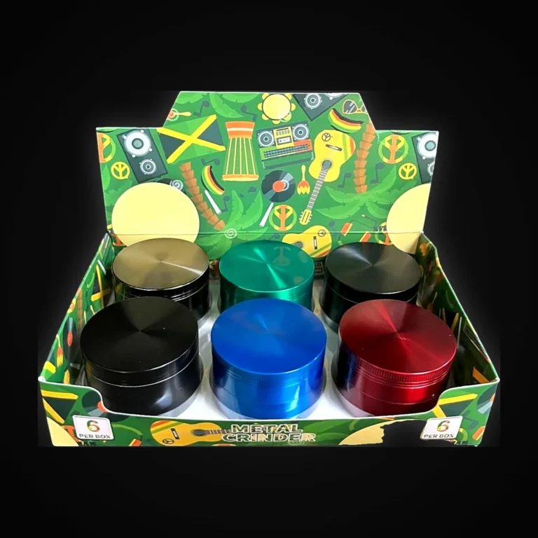 Metal Grinder 2.5" Asst Colors 6 pc Display