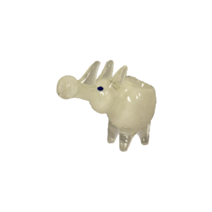 Silver Fumed Mini Elephant