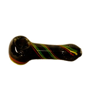 Glass pipe 3" Black Frit Asst