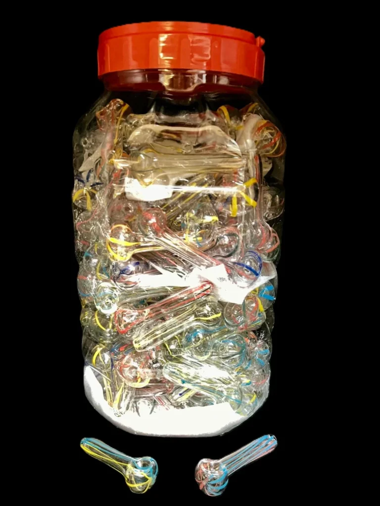 JAR WITH 3" POPCORN 70 PIPES AST